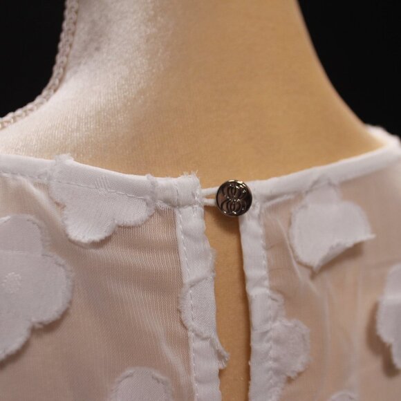 NWT CeCe Long Sleeve Mixed Media Clover Clip Dress - Picture 11 of 15